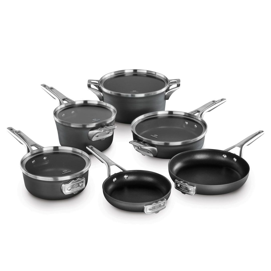 Calphalon® Premier™ Space-Saving Hard-Anodized Nonstick 10-Piece Cookware Set