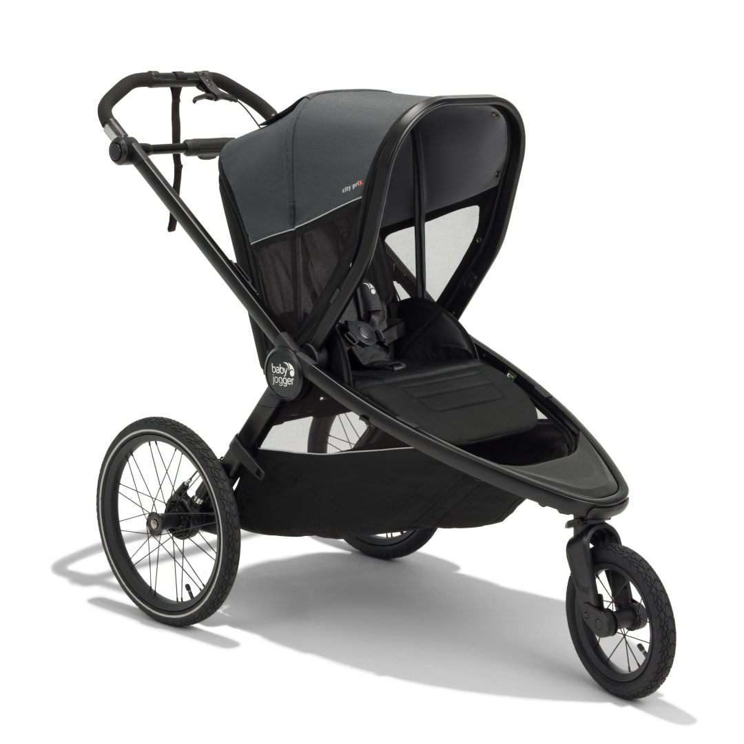 Baby Jogger City Prix jogger x bike trailer Stroller, Ambition Black