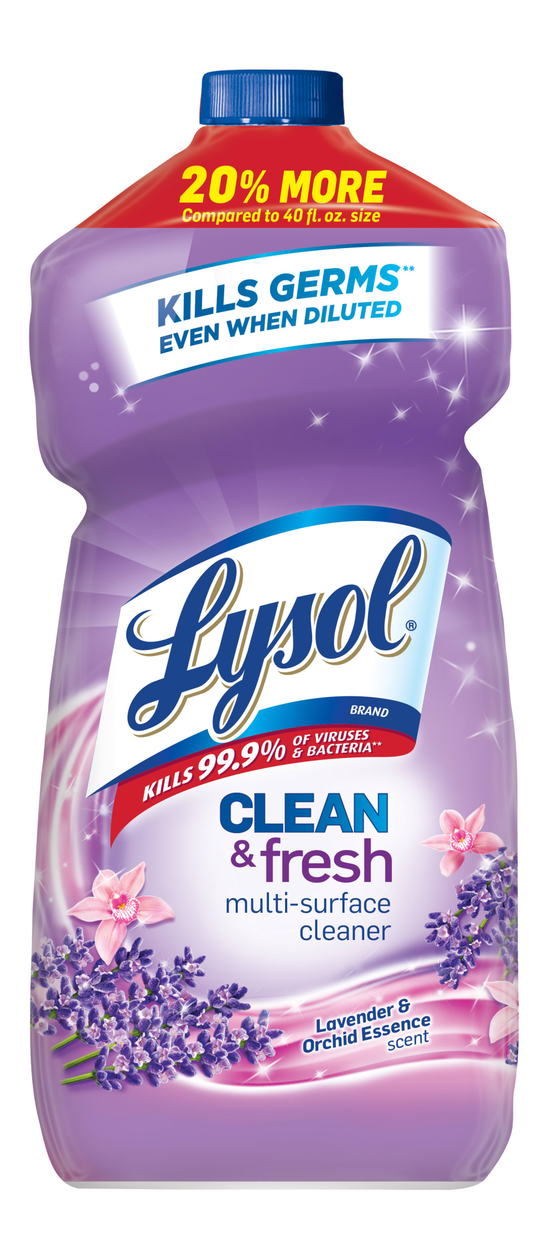 LYSOL® Clean & Fresh Multi-Surface Cleaner - Pourable Lavender & Orchid Essence 9/48 oz.