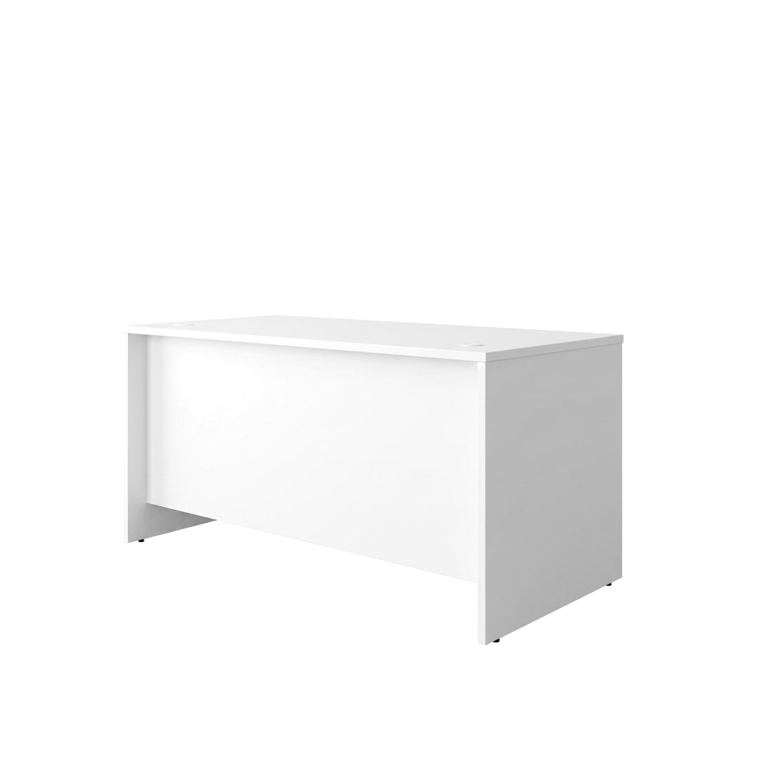 Cornerstone 59.5"W x 29.25"D Executive Desk, White