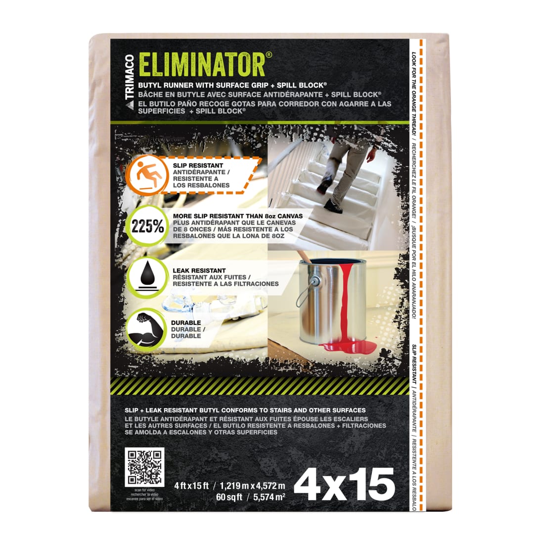 Eliminator® Butyl Drop Cloth, 4'x15'