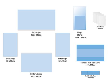 SureSafe Universal Drape Pack (16 drapes), Sterile
