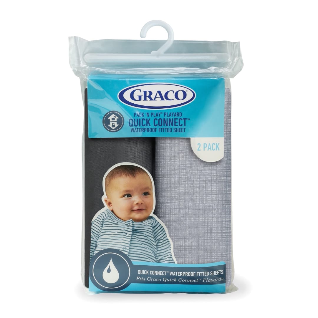 Graco® Pack 'n Play® Quick Connect™ Playard Waterproof Sheets, 2 Pack