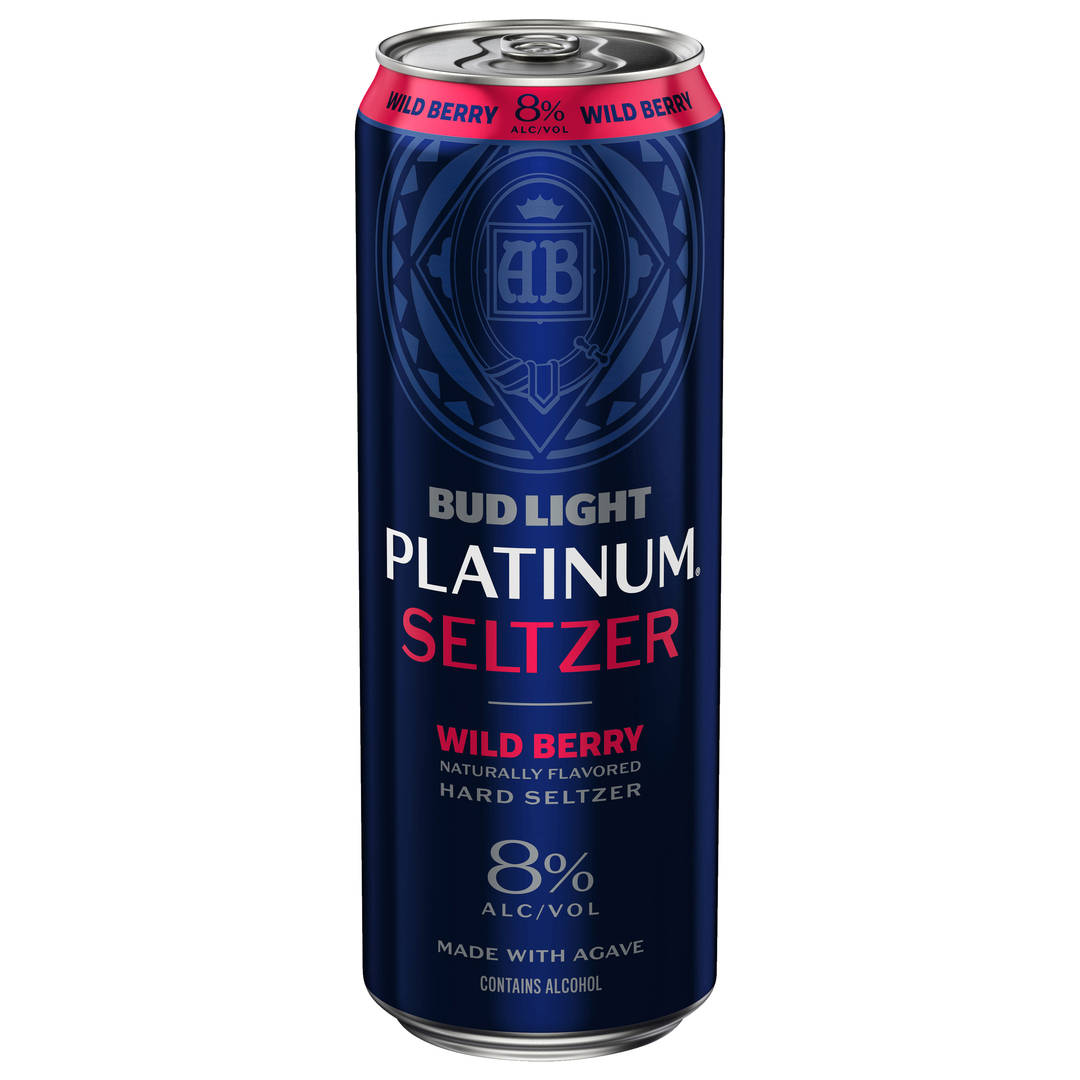 Bud Light Platinum Seltzer Wild Berry 25 oz Single CAN 8ABV 206 Diameter - Gloss Varnish