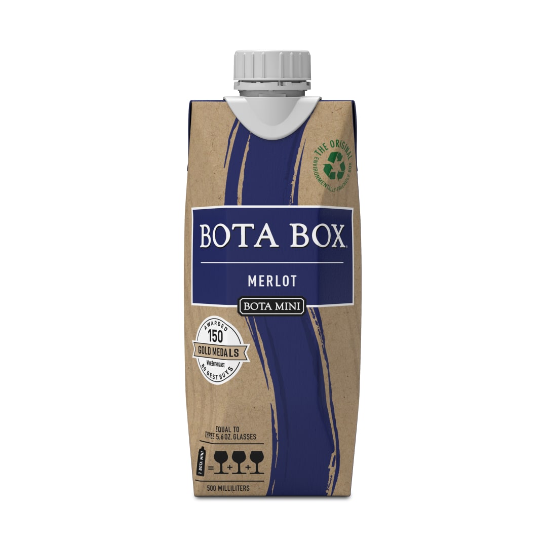 Bota Mini Merlot Red Wine, 500ml (3 Glasses), 13.5% ABV