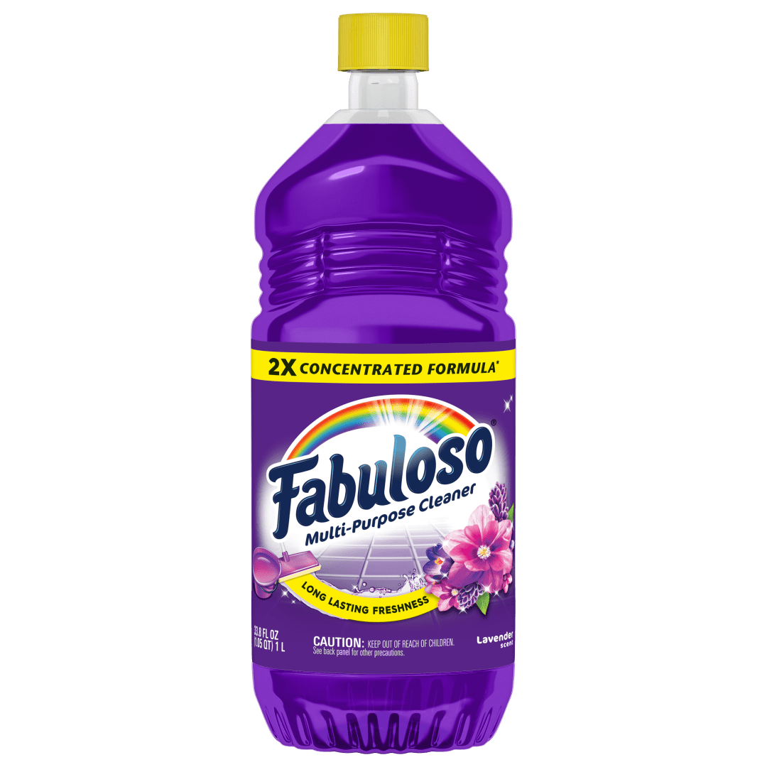 Fabuloso 2X Multi-Purpose Cleaner, No Rinse Floor Cleaner, Long-Lasting Freshness, Lavender Scent, 33.8 fl oz