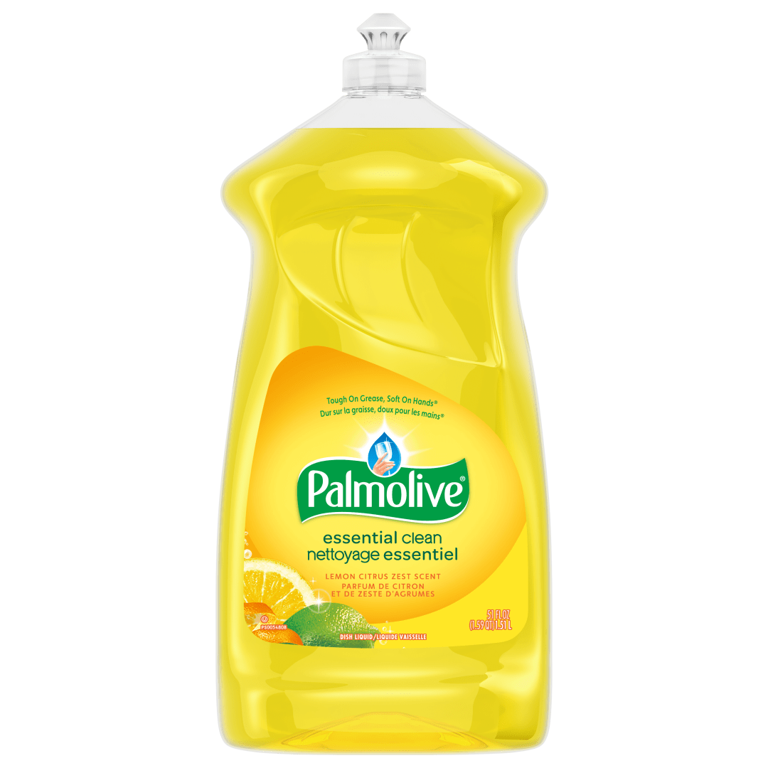 Palmolive Essential Clean Liquid Dish Soap, Lemon Citrus Zest Scent - 51 Fluid ounce