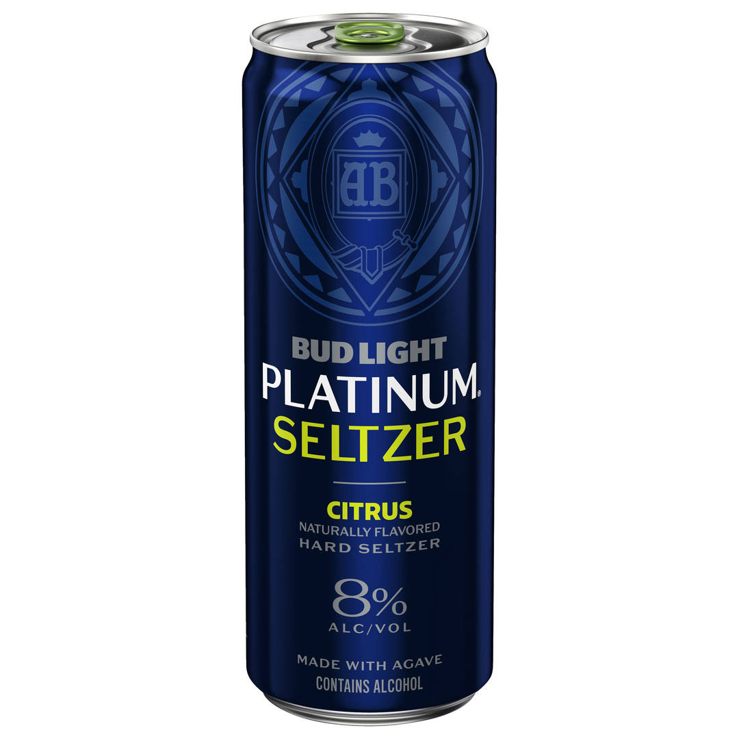 Bud Light Platinum Seltzer Citrus 12 oz Single CAN Sleek 8ABV - Gloss Varnish