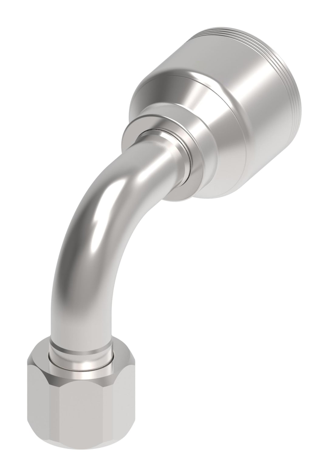 Aeroquip 3/4" Female JIC 90 Degree x 3/4", 4 Wire Hydraulic Hose Fitting