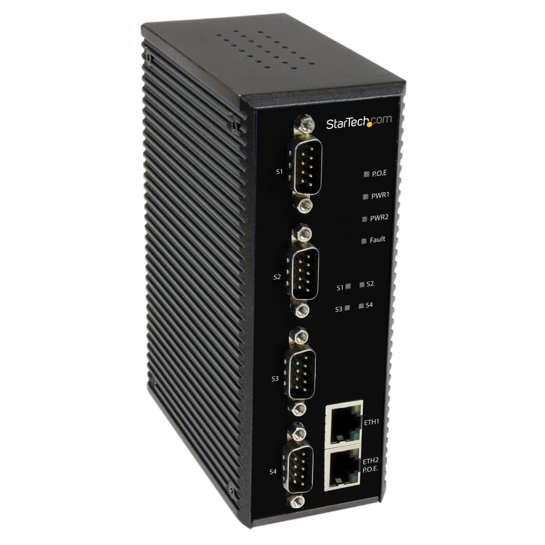4Pt Ethernet Serial Device Server - Serial to IP