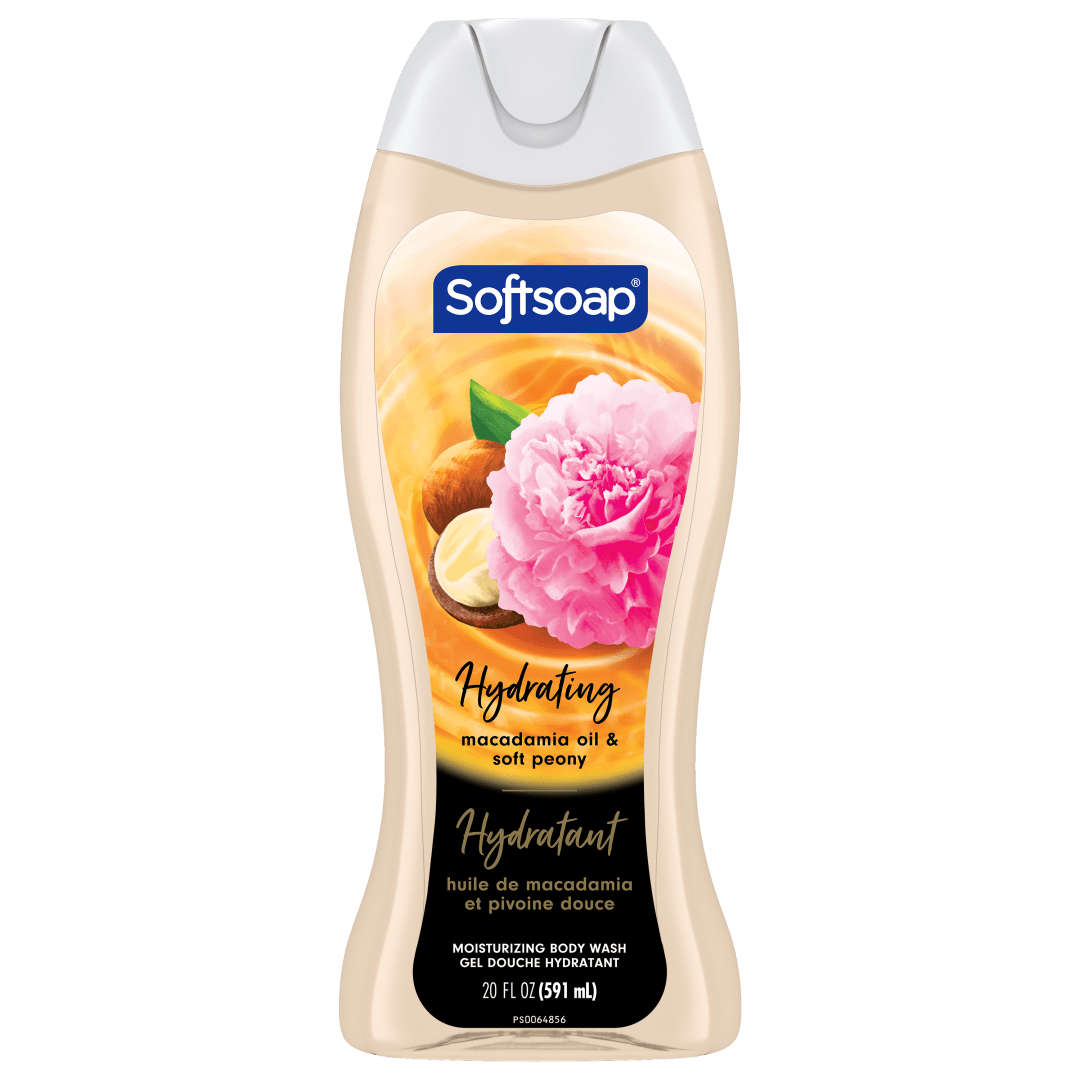Softsoap Moisturizing Body Wash, Luminous Oils Macadamia Oil & Peony, 591 ML