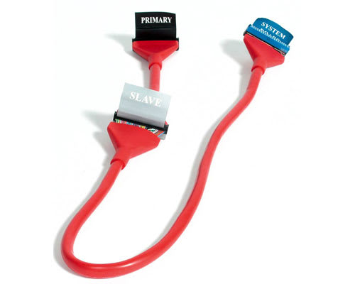 36 inch Red Round ATA 100/133 IDE cable