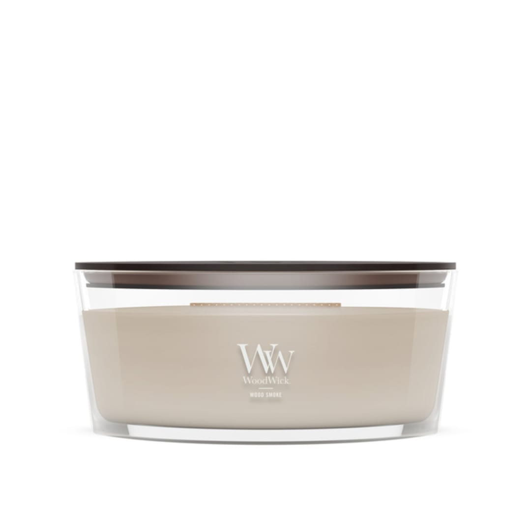WoodWick® Ellipse Scented Candle Wood Smoke 16oz | Up to 50 Hours Burn Time