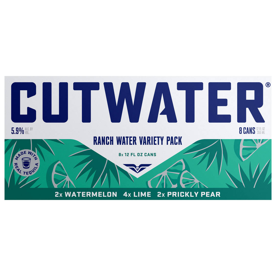 Cutwater Ranch Water Variety Rtd 8 Pack, 12 fl oz Cans