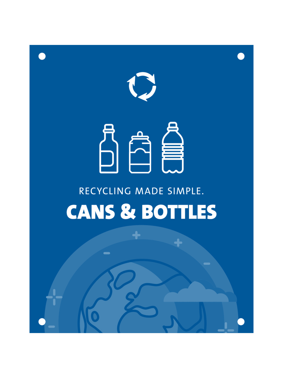  EVOLVE - Body Sign - Cans &amp; Bottles - Blue