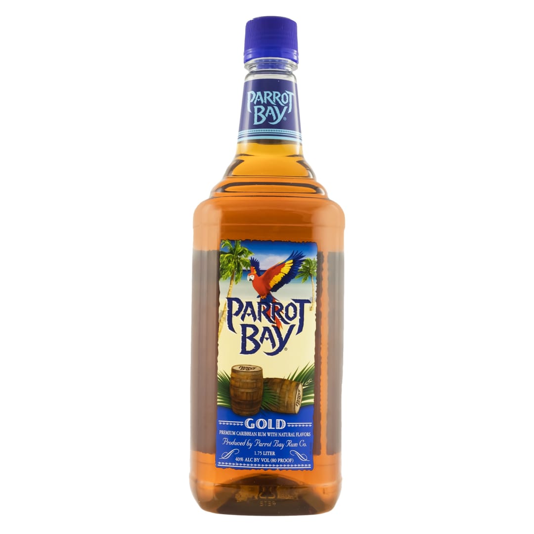 Parrot Bay Gold Rum 1.75l Plastic Bottle 80 Proof