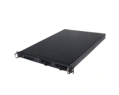 1U Black Rackmount PC Server Case with 300 Watt P4 Power Supply