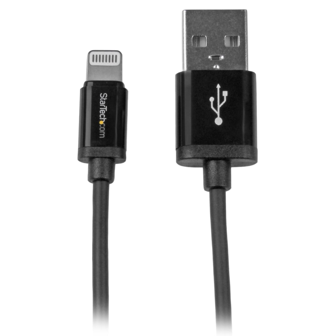 15cm 6in Short Black Apple Lightning to USB Cable