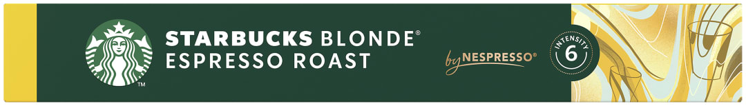 STARBUCKS BLONDE ESPRESSO ROAST by NESPRESSO 10 Capsule 53g