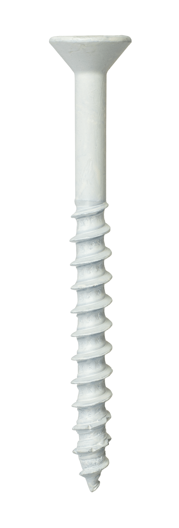 Simpson Strong-Tie TNTW25234TFC8 Titen Turbo™ — 1/4 in. x 2-3/4 in. 6-Lobe Flat-Head Concrete and Masonry Screw, White (8-Qty) (Pack of 5)