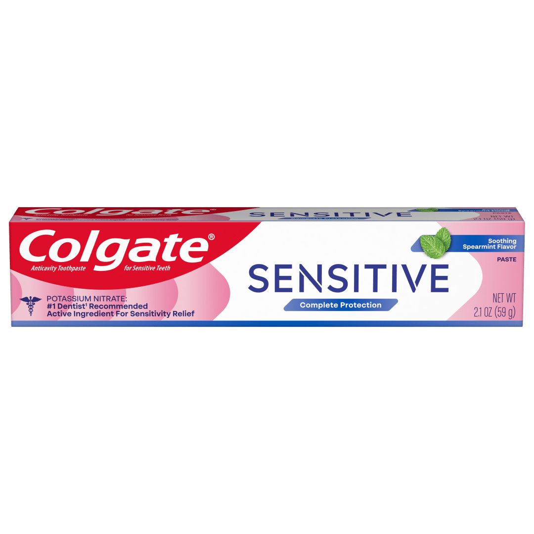 Colgate Sensitive Complete Protection Travel Size Sensitive Toothpaste, Spearmint, 2.1 oz