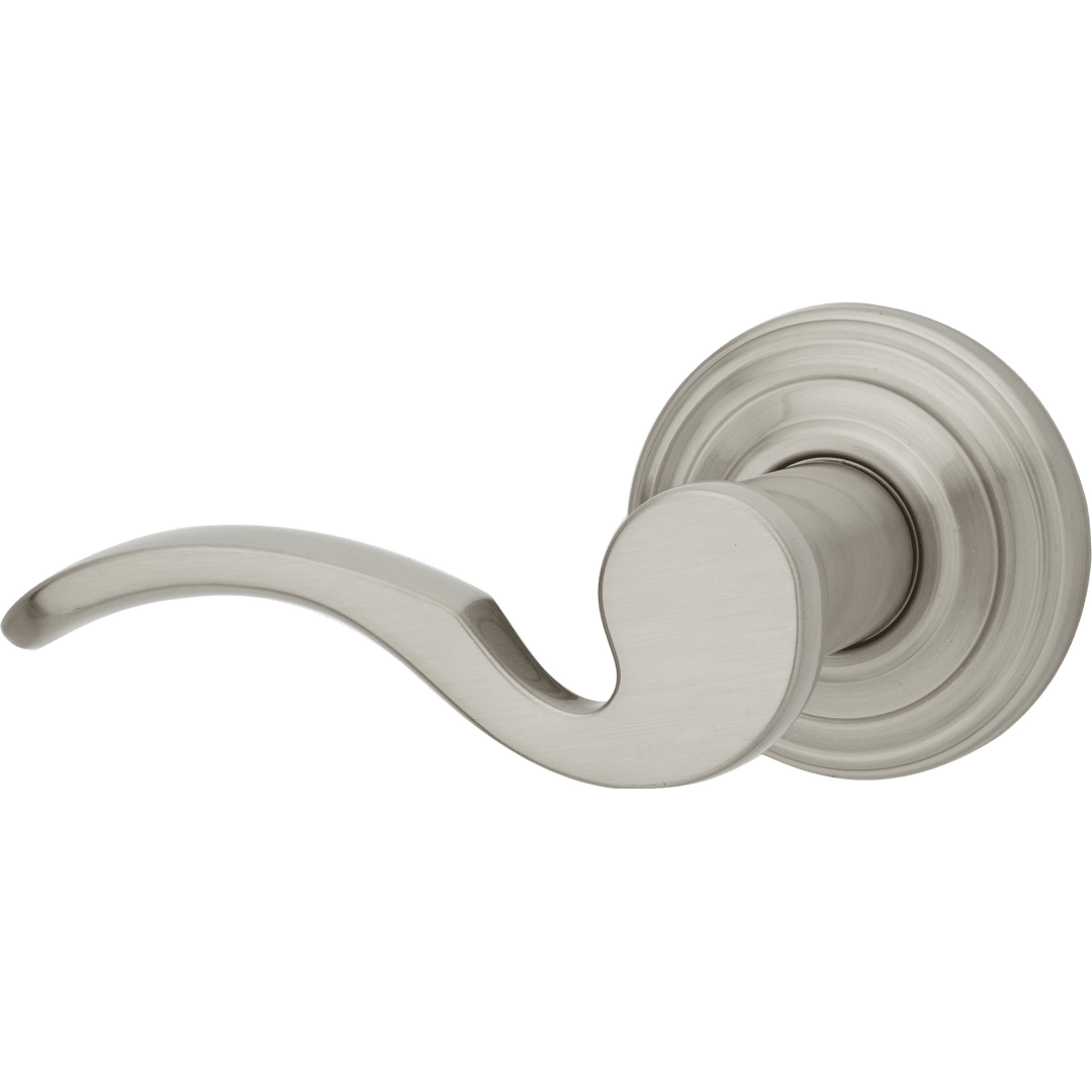 Brooklane Left-Handed Half-Dummy Lever in Satin Nickel