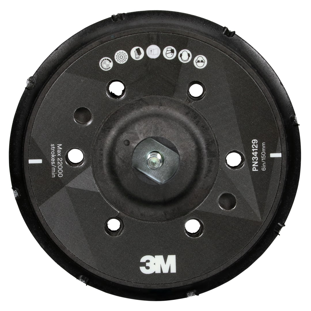 3M™ Perfect-It™ Eksantrik Dairesel Parlatıcı Back-Up Pedi, 150 mm (6 in), 34129