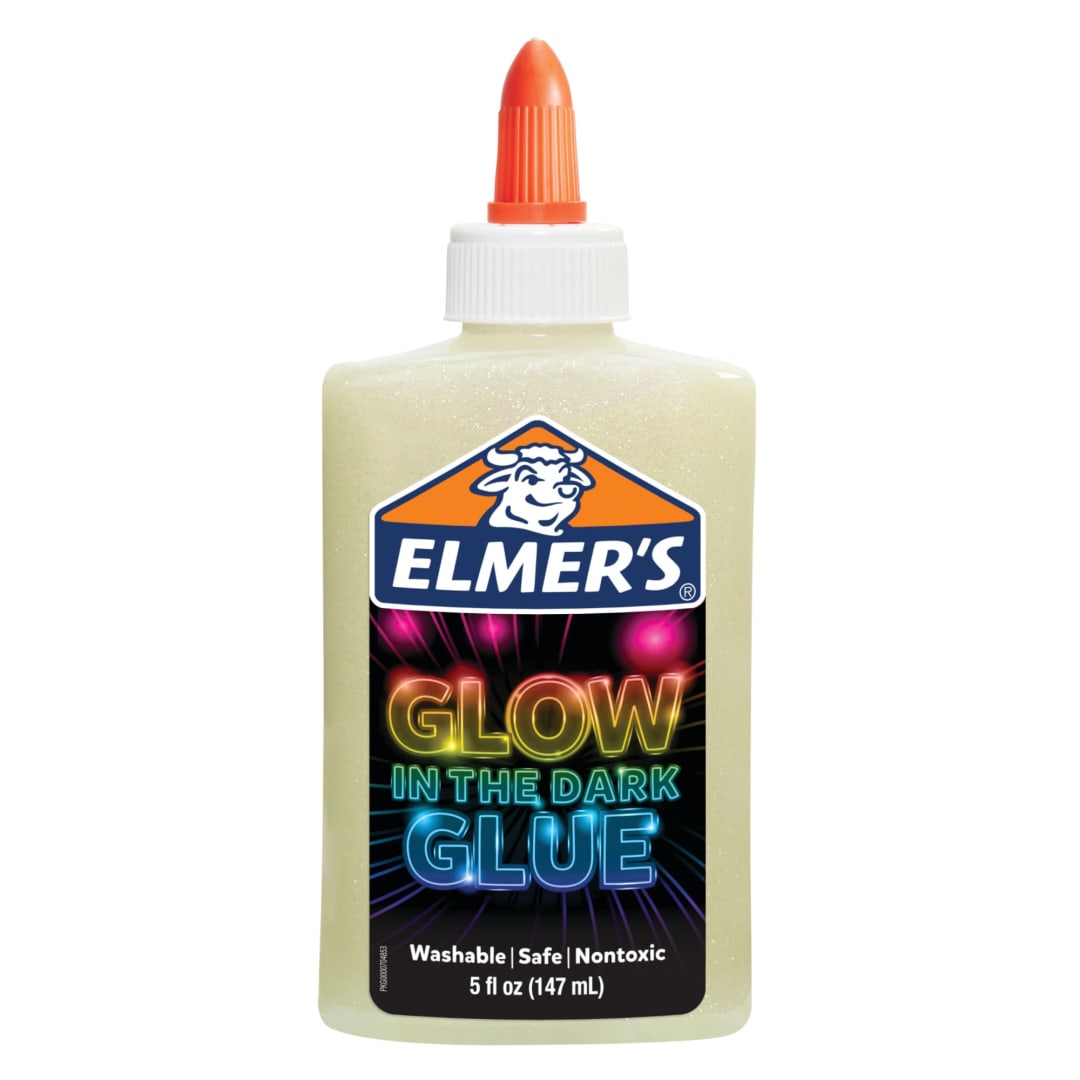 Elmer’s Glow-in-the-Dark Liquid Glue, Washable, Natural, 5 Ounces, Great for Making Slime