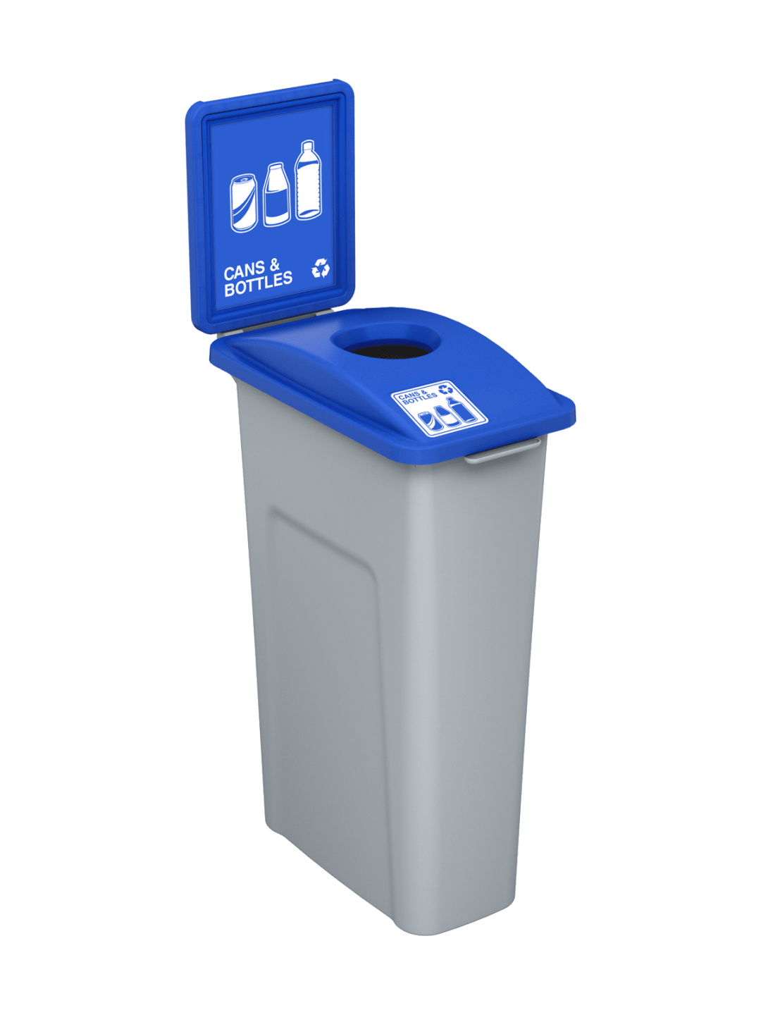  WASTE WATCHER - Single - Kit - Cans &amp; Bottles - Circle - Grey-Blue