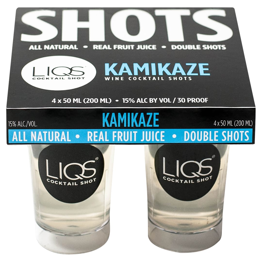 LIQS Kamikaze Wine Cocktail Shots 50ml 4 Pack