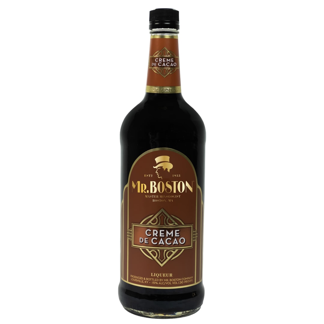 Mr. Boston Creme De Cacao Dark Liqueur 1l 30 Proof