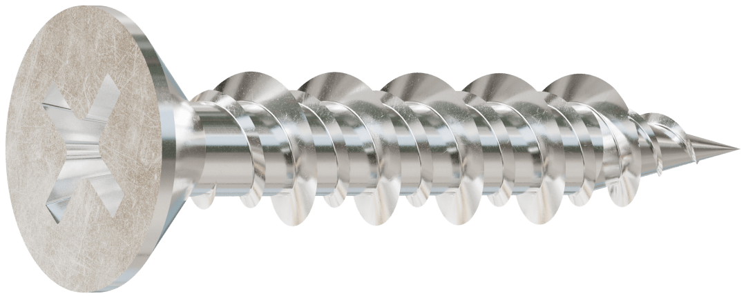 Simpson Strong-Tie T10J100FXC Marine Screw, Flat Head — #10 x 1 in. #2 Phillips Drive, Type 316 (100-Qty) (Pack of 600)