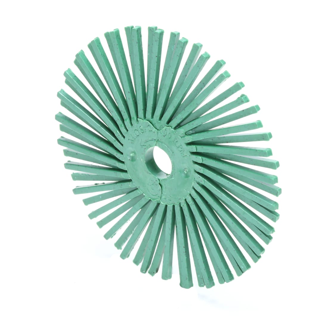 Scotch-Brite™ Radial Bristle Disc RD-ZB, 75 mm x 9.53 mm, P50, Green, Type C