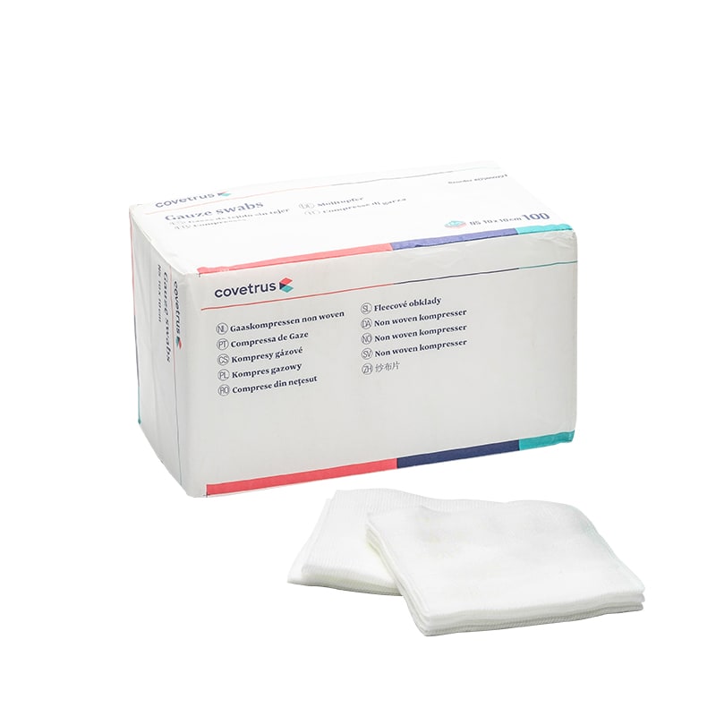 Covetrus Non Woven Gauze Swab, White, 7.5 x 7.5cm