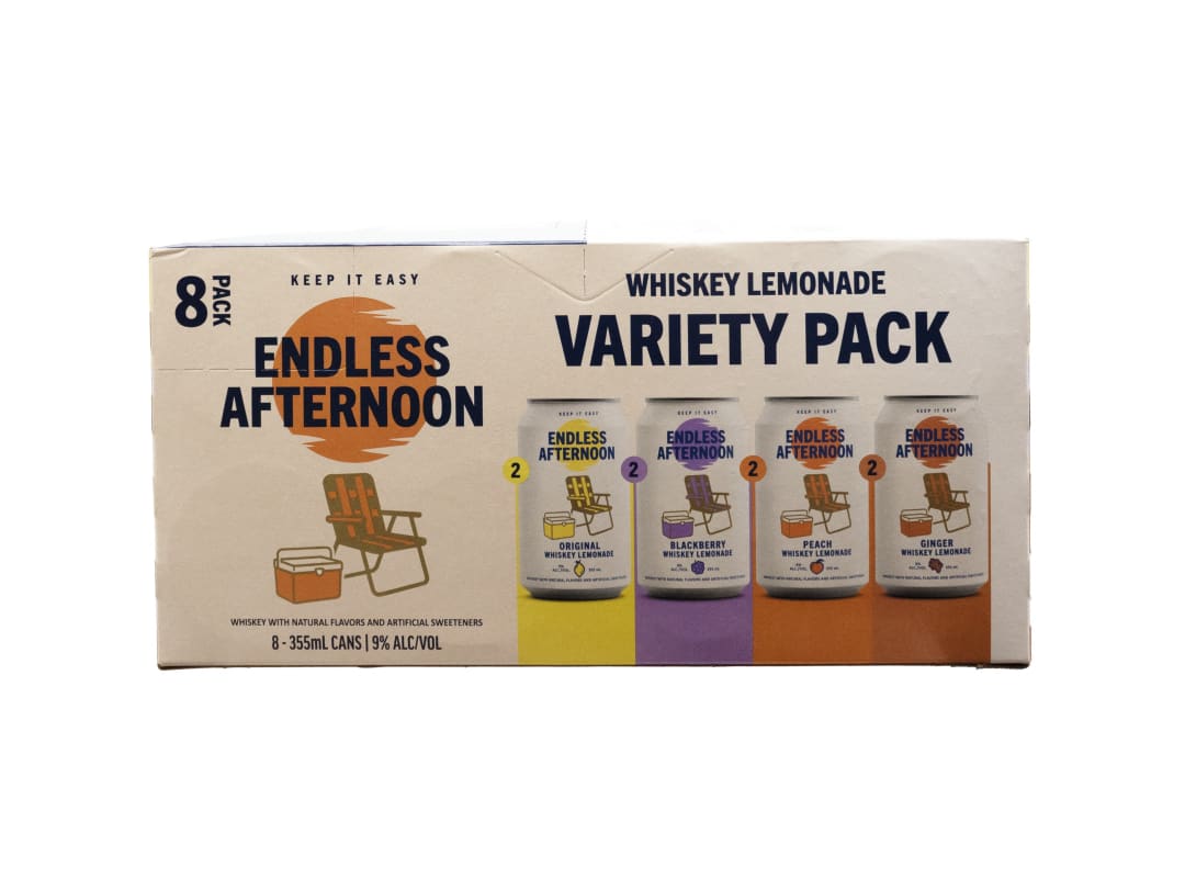 Endless Afternoon Variety Lemonade Cocktail 8 Pack 355ml Can 18 Proof