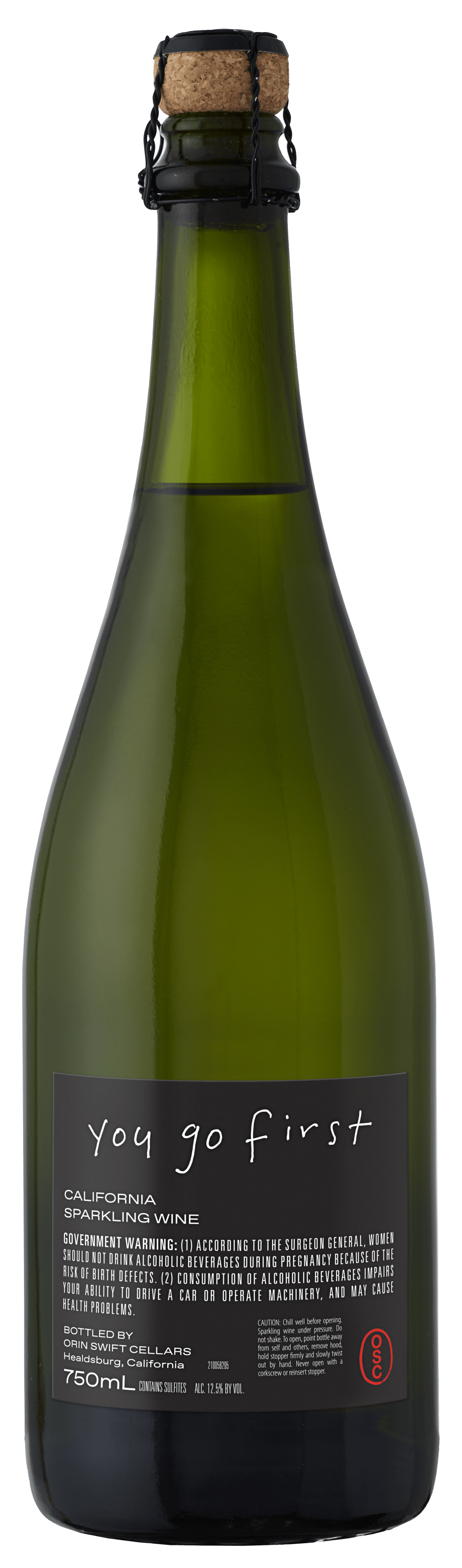 Orin Swift Broken Record Sparkling White Wine 750ml