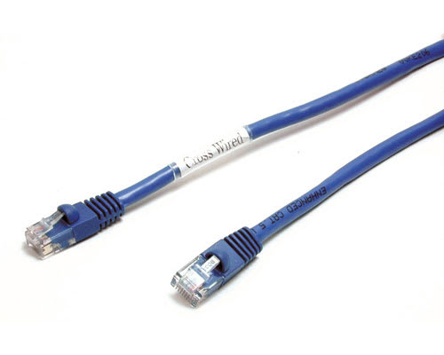 1 ft Blue Snagless Cat5e Crossover UTP Patch Cable