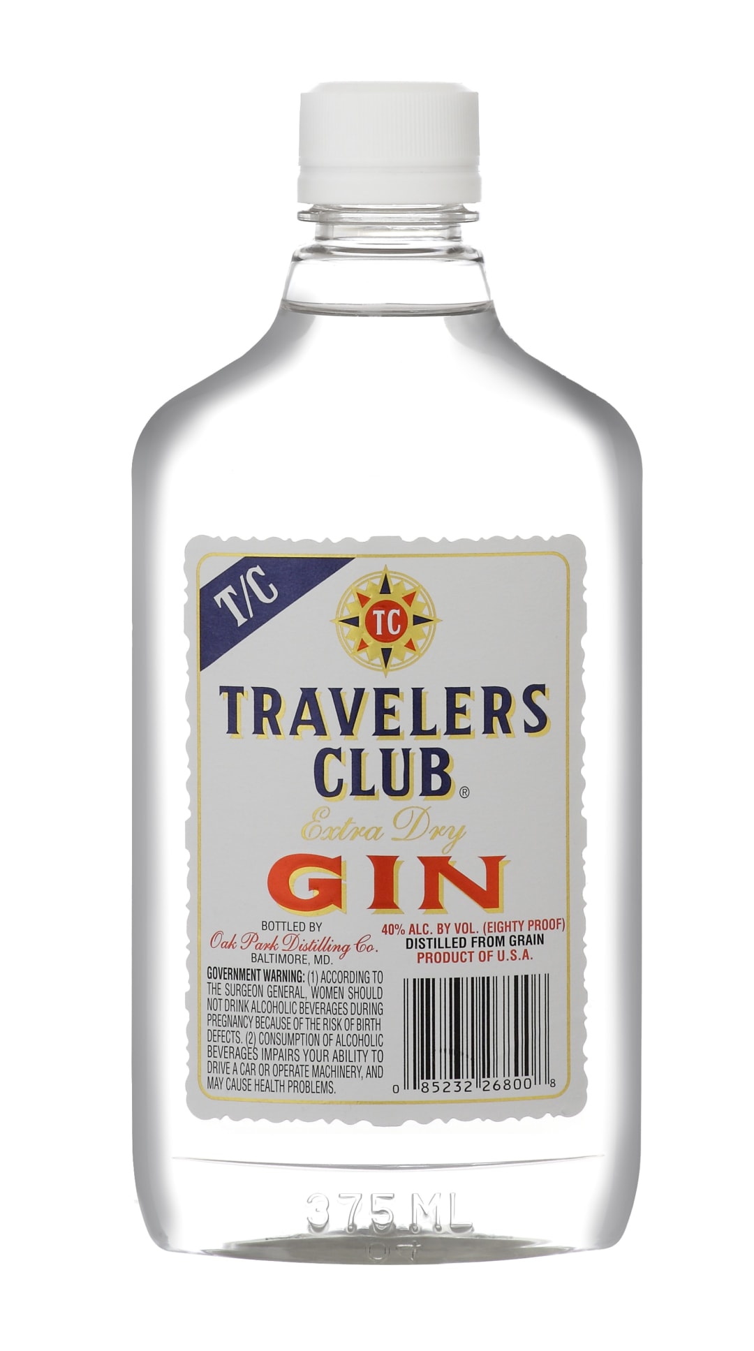 Travelers Club Dry Gin 375ml 80 Proof