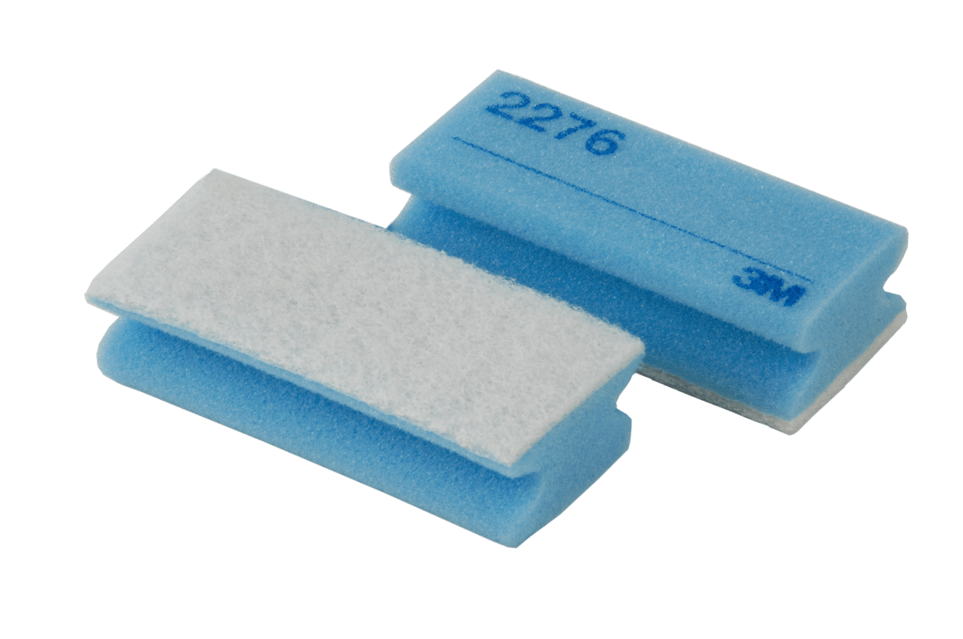 3M™ Scotch-Brite™ Reinigungsschwamm 2276, Blau / Weiß, 70 mm x 150 mm, 120 Stück / Karton