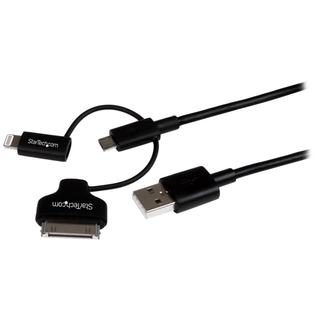 3 Lightning   30 pin Dock  Micro USB to USB Cable