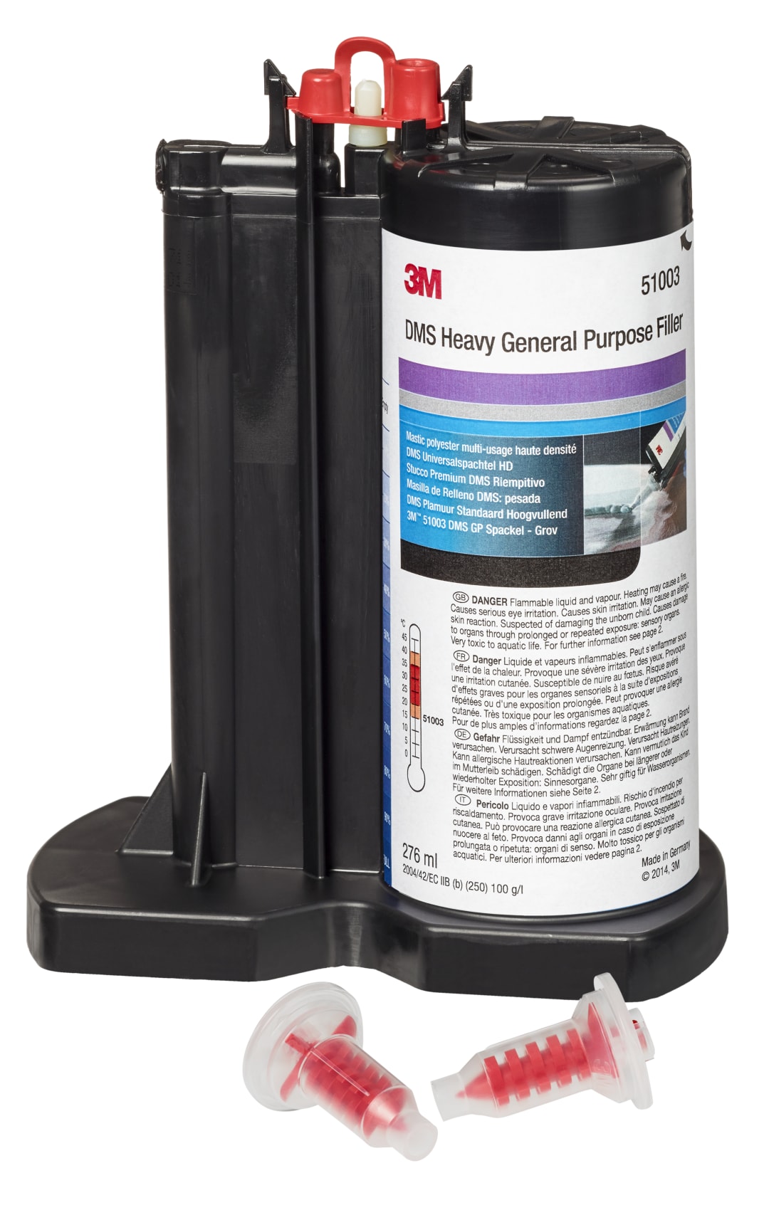 3M™ Dynamický zmiešavací systém pre ťažký karosársky tmel, 276 ml, 51003