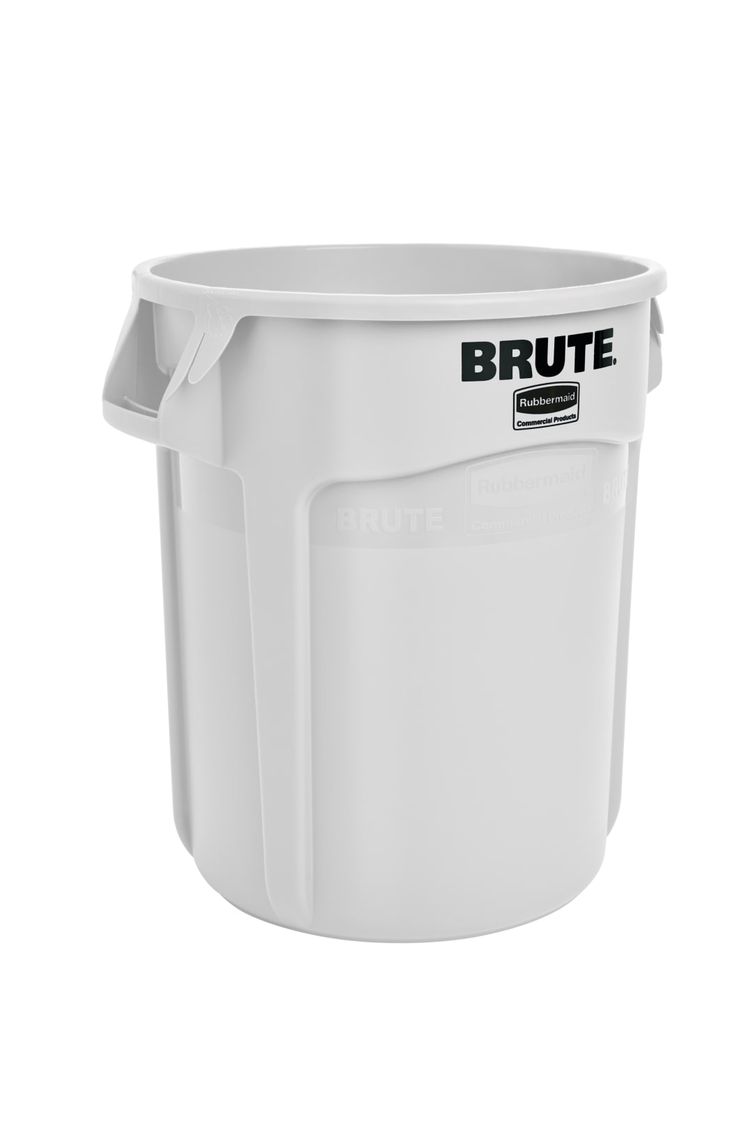 Vented BRUTE 10 Gal White Trash Container