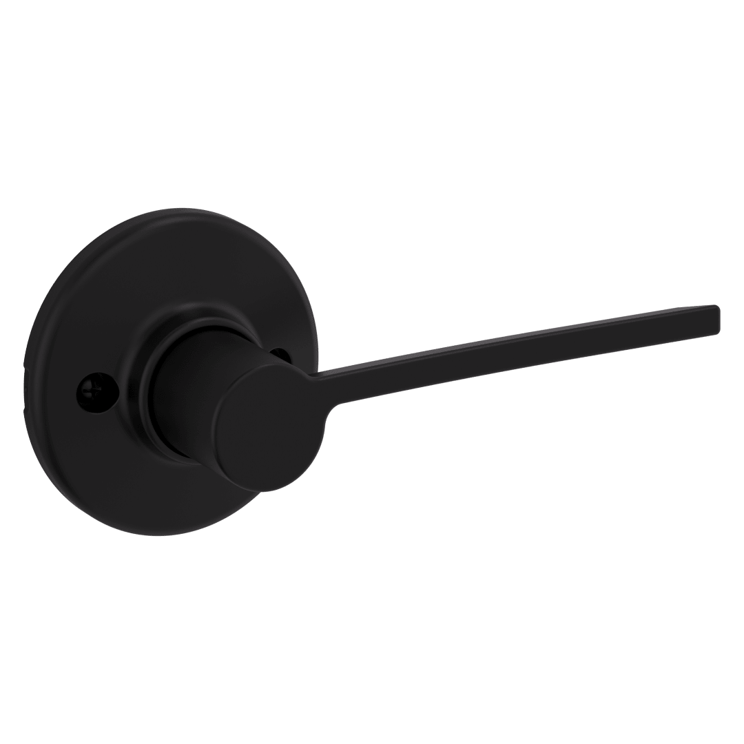 Ladera Half - Dummy Right Hand Door Lever in Matte Black