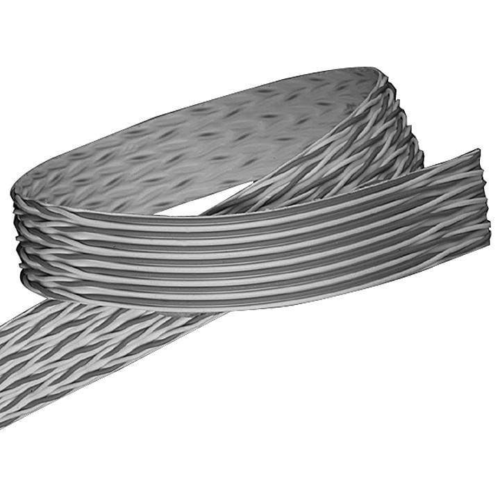 3M™ HF100/26, Halogenfreies Twisted Pair Flachbandkabel, 26-polig, Litzenleiter, 1,27 mm, Blau/Weiß, 30,5 m/Rolle