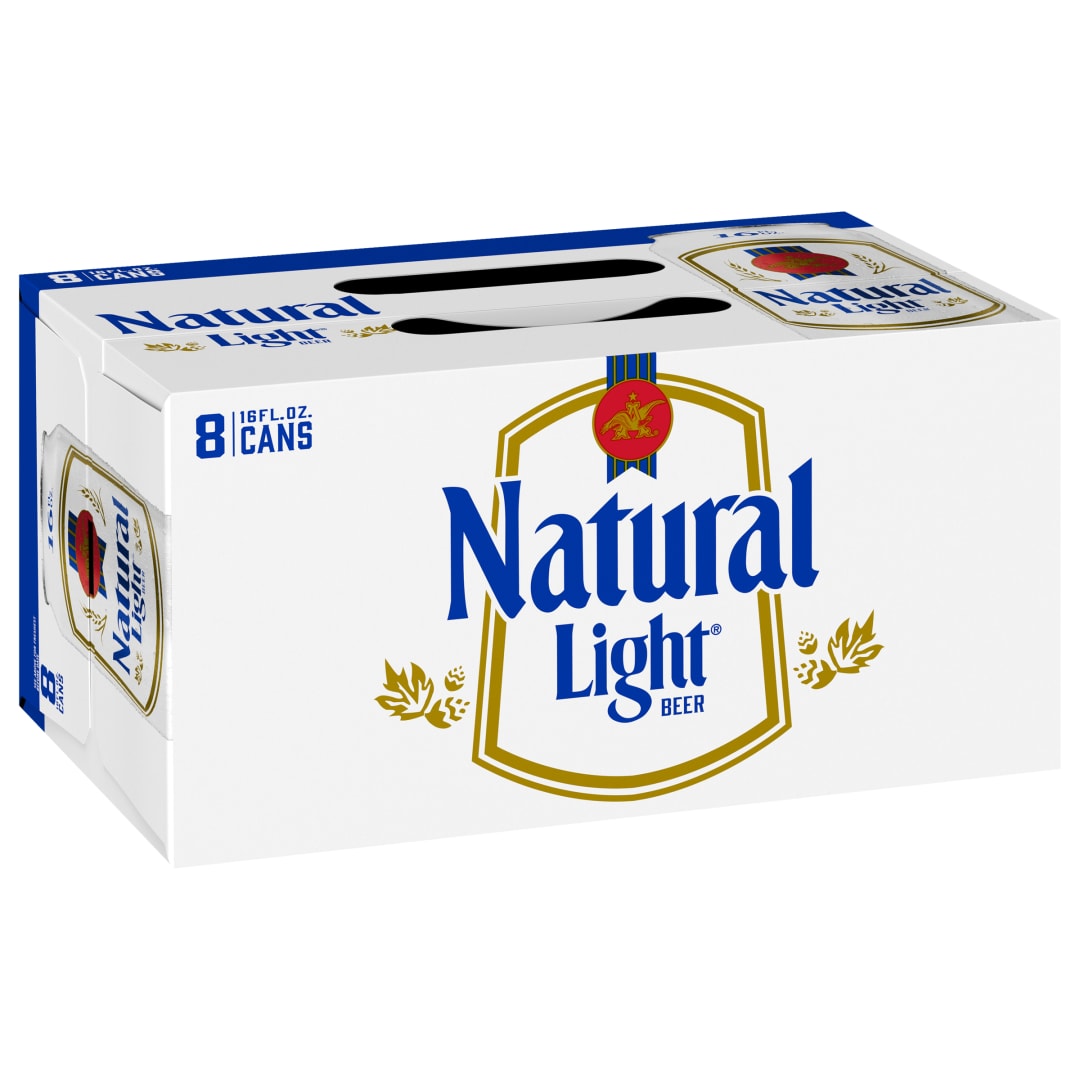 Natural Light Beer, 8 Pack 16 fl. oz. Cans, 4.2% ABV