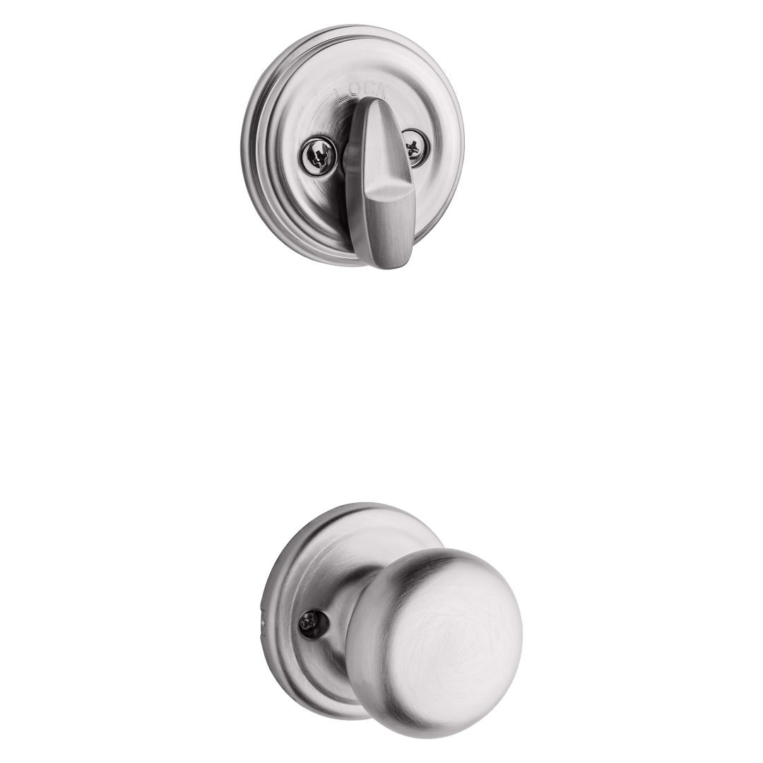 966 Single Cylinder Interior Pack w/ Hancock Knob for Signature Series Handlesets in Satin Chrome