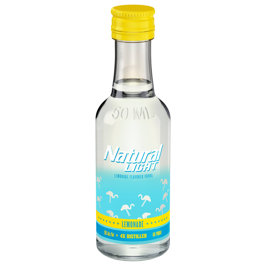 Natural Light Lemonade Flavored Vodka 50 ml Bottle