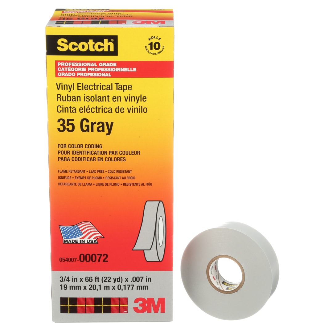 35 GRAY 3/4" X 66' VHU VINYL TAPE