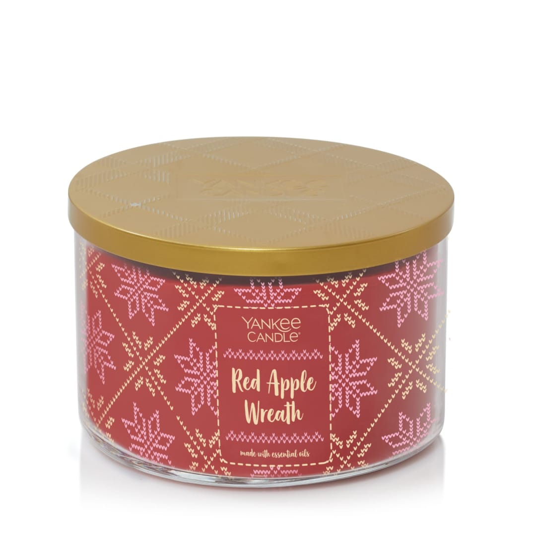 Yankee Candle® Red Apple Wreath Decorative 3-Wick Tumbler Candle