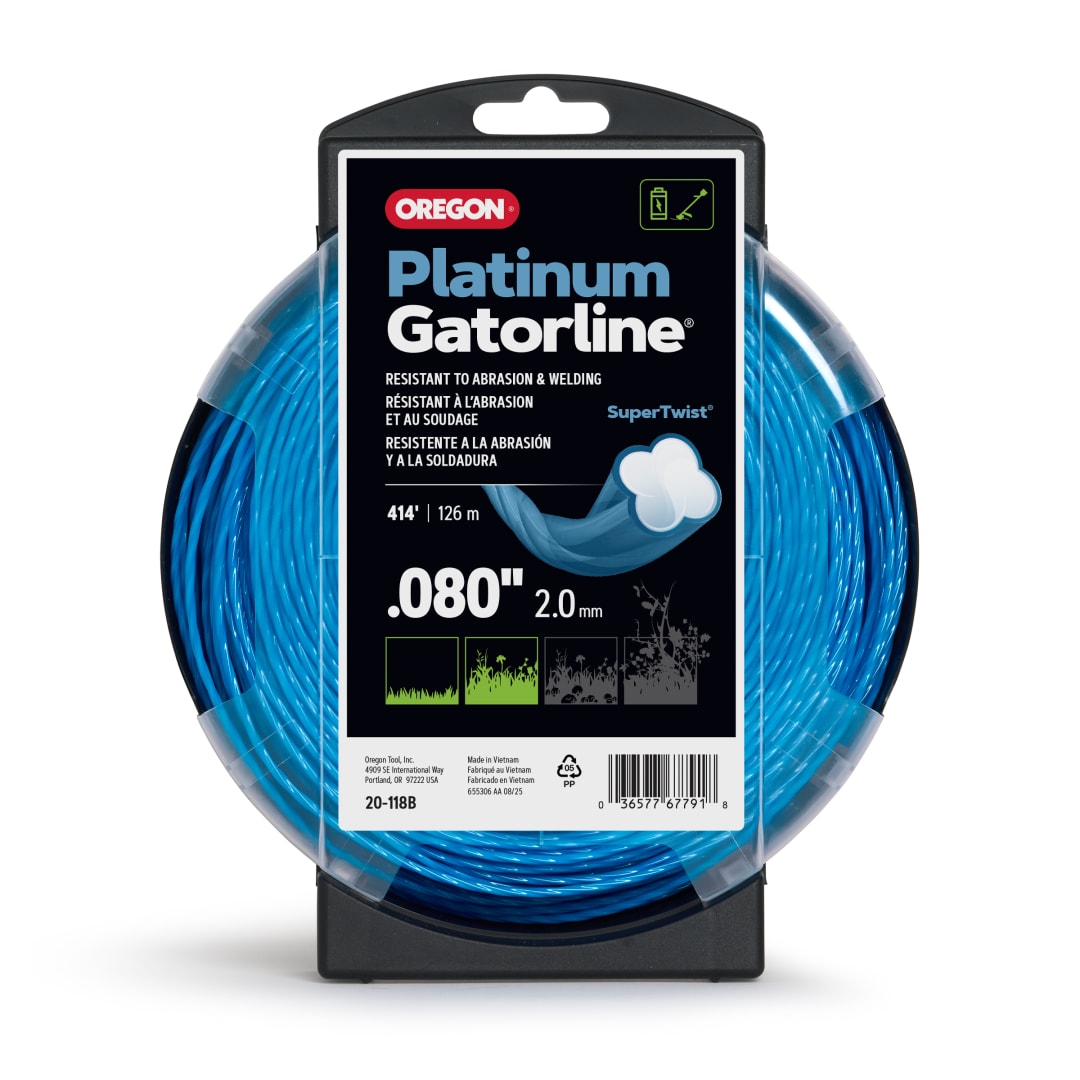 Oregon Platinum Gatorline Twist Trimmer Line, 0.080in, 414ft Donut